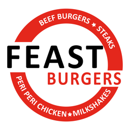 Feast Burgers Clapton logo.